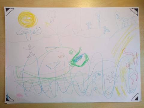 Příběh o Jonášovi - ilustraci vytvořili Zuzi, Jakub, Mína Příběh o Jonášovi - ilustraci vytvořili Zuzi, Jakub, Mína