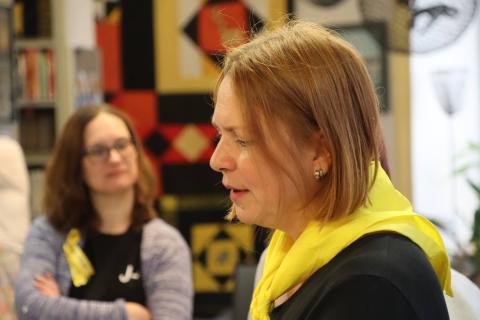 Vernisáž výstavy Tvoříme Jabok - Hana Čížková představuje instalaci "Jabokův Žebřík" Jana Brázdy ""